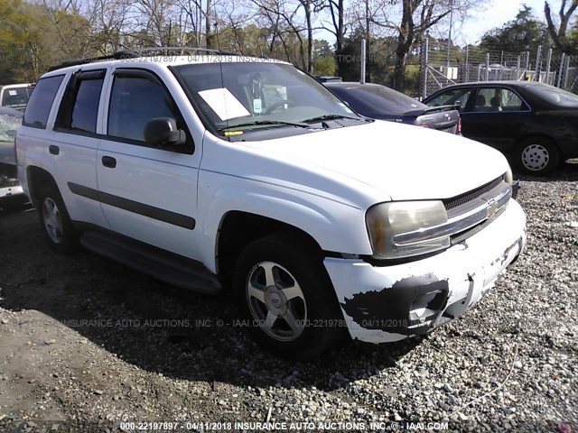 1GNDS13S152112081 - 2005 CHEVROLET TRAILBLAZER LS/LT WHITE photo 1