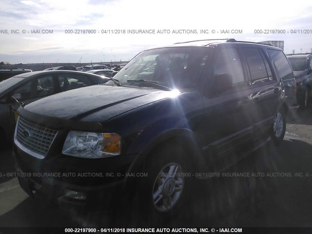 1FMPU16W64LB17005 - 2004 FORD EXPEDITION XLT ლურჯი ფოტო 2