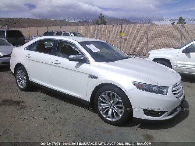 1FAHP2F80FG152146 - 2015 FORD TAURUS LIMITED WHITE photo 1