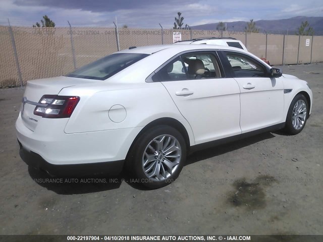 1FAHP2F80FG152146 - 2015 FORD TAURUS LIMITED WHITE photo 4