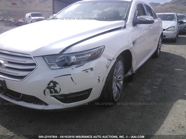 1FAHP2F80FG152146 - 2015 FORD TAURUS LIMITED WHITE photo 6