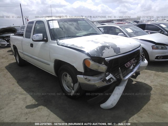 2GTEC19T921231180 - 2002 GMC NEW SIERRA C1500 WHITE photo 1