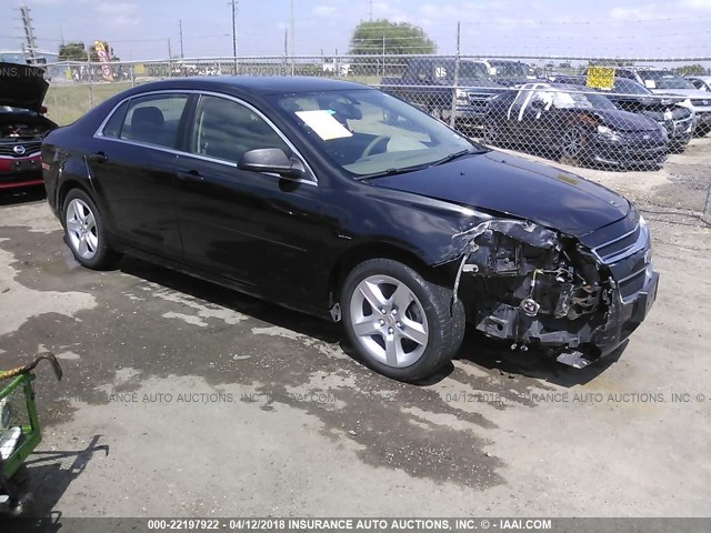 1G1ZB5E16BF349852 - 2011 CHEVROLET MALIBU LS BLACK photo 1