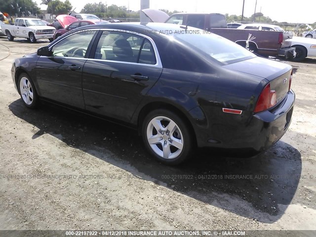 1G1ZB5E16BF349852 - 2011 CHEVROLET MALIBU LS BLACK photo 3