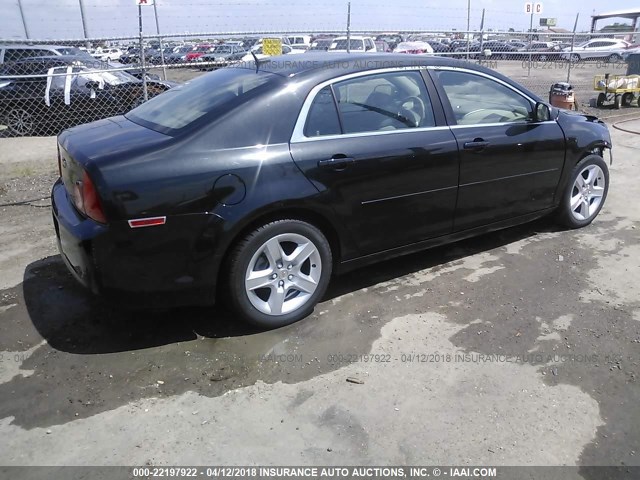 1G1ZB5E16BF349852 - 2011 CHEVROLET MALIBU LS BLACK photo 4