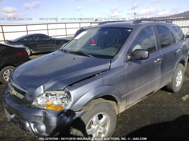 KNDJC735X95869118 - 2009 KIA SORENTO LX/EX SILVER photo 2