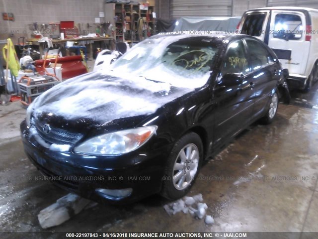 4T1BE30K23U155719 - 2003 TOYOTA CAMRY LE/XLE/SE შავი ფოტო 2