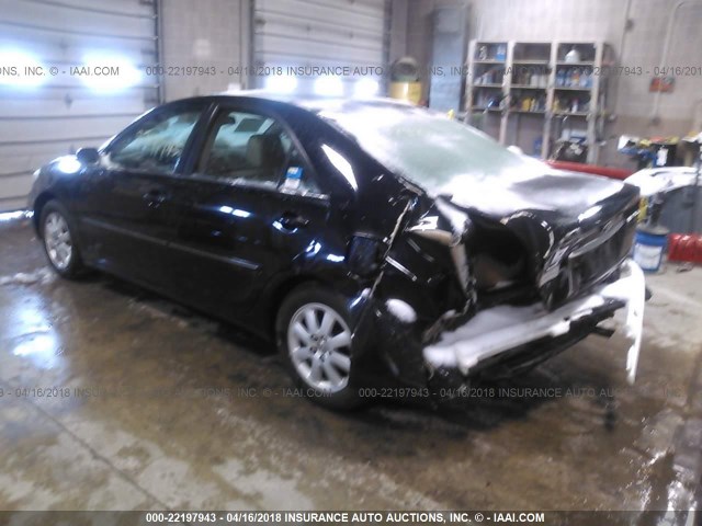 4T1BE30K23U155719 - 2003 TOYOTA CAMRY LE/XLE/SE შავი ფოტო 3