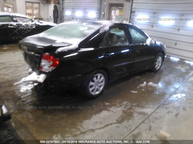 4T1BE30K23U155719 - 2003 TOYOTA CAMRY LE/XLE/SE შავი ფოტო 4