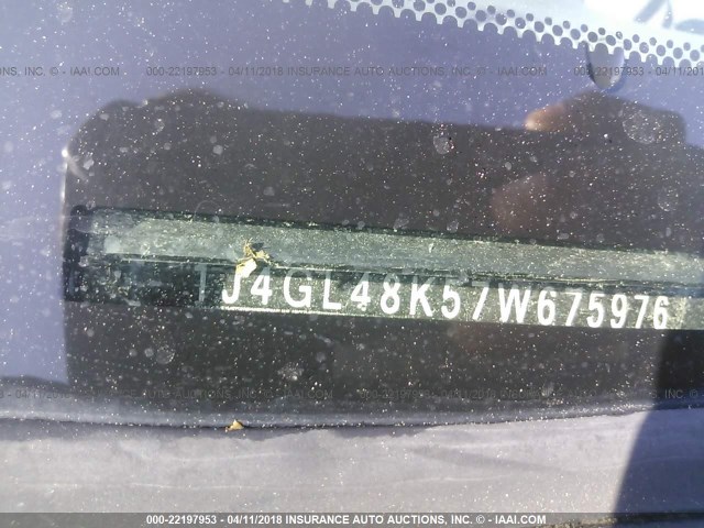 1J4GL48K57W675976 - 2007 JEEP LIBERTY SPORT 红色 照片 9