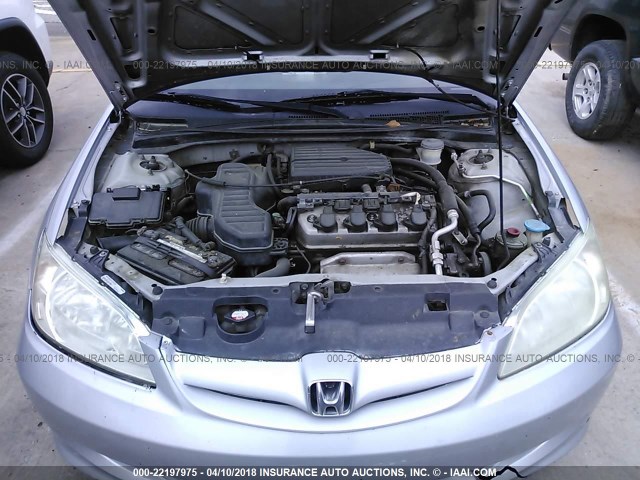 2HGES163X4H612328 - 2004 HONDA CIVIC DX VP Gümüş foto 10
