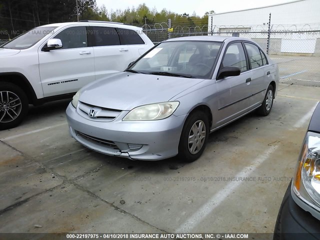 2HGES163X4H612328 - 2004 HONDA CIVIC DX VP Gümüş foto 2