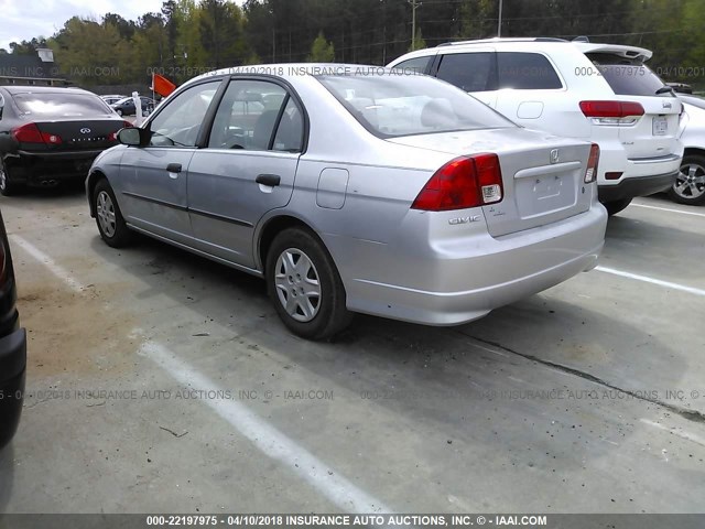 2HGES163X4H612328 - 2004 HONDA CIVIC DX VP Gümüş foto 3