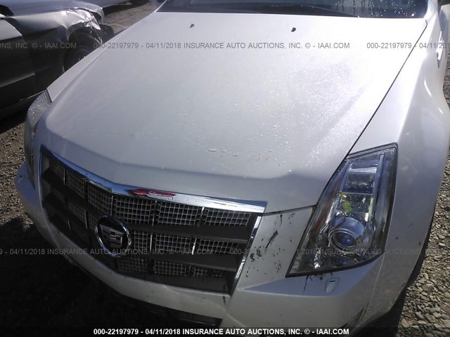 1G6DR57V080170766 - 2008 CADILLAC CTS HI FEATURE V6 WHITE photo 6