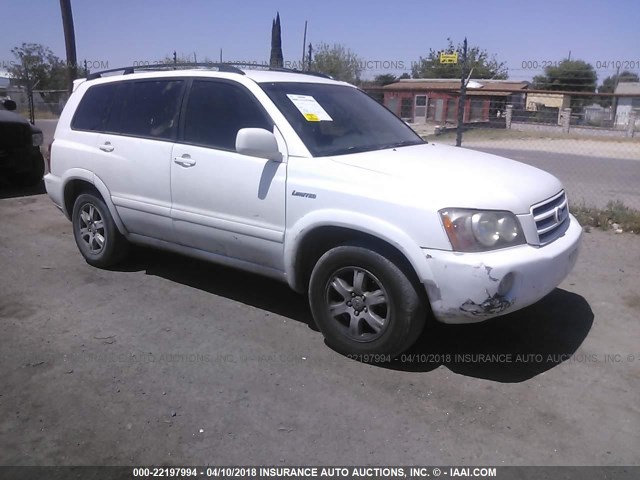 JTEGF21A120033605 - 2002 TOYOTA HIGHLANDER LIMITED WHITE photo 1