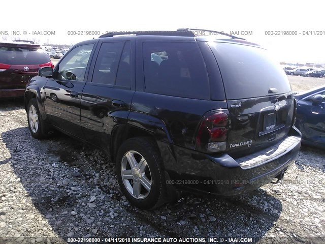 1GNDT13SX72221042 - 2007 CHEVROLET TRAILBLAZER LS/LT BLACK photo 3