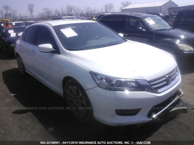 1HGCR2F56DA024239 - 2013 HONDA ACCORD SPORT 白色 照片 1