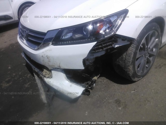 1HGCR2F56DA024239 - 2013 HONDA ACCORD SPORT WHITE photo 6