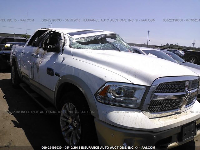 1C6RR7PT0ES110684 - 2014 RAM 1500 LONGHORN WHITE photo 1