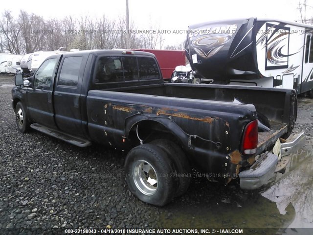 1FTWW32F8XEA96954 - 1999 FORD F350 SUPER DUTY BLACK photo 3