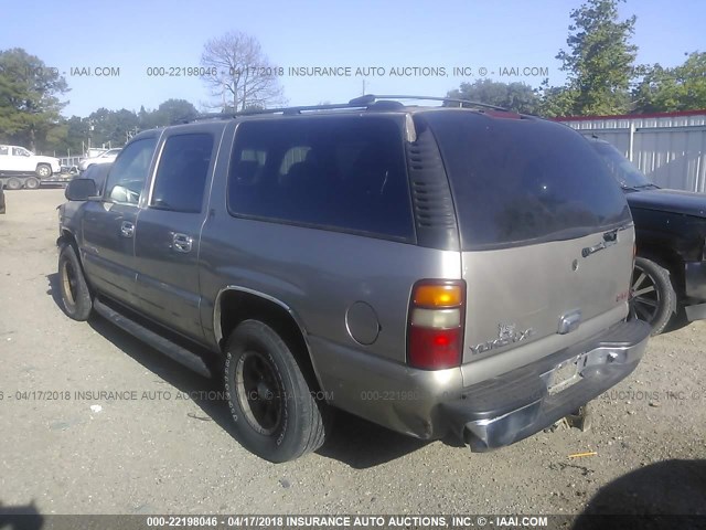 1GKEC16Z62J109461 - 2002 GMC YUKON XL C1500 TAN photo 3