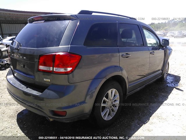 3C4PDCBG5FT664112 - 2015 DODGE JOURNEY SXT GRAY photo 4