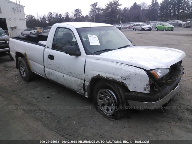 1GCEC14X65Z130586 - 2005 CHEVROLET SILVERADO C1500 WHITE photo 1