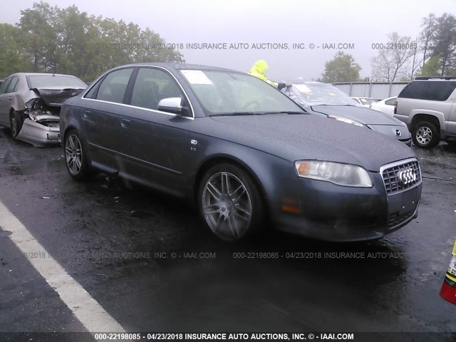 WAUGL78E58A146301 - 2008 AUDI S4 QUATTRO GRAY photo 1