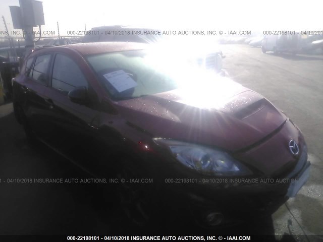 JM1BL1L42D1735826 - 2013 MAZDA SPEED 3 RED photo 1