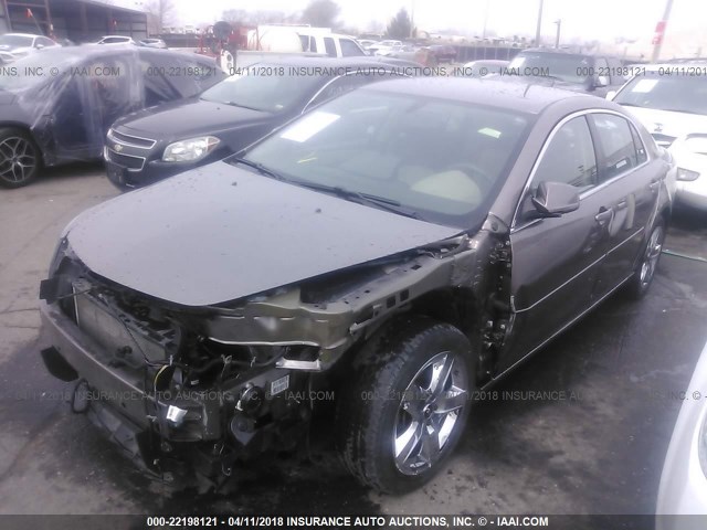 1G1ZC5EB7AF262661 - 2010 CHEVROLET MALIBU 1LT 棕色 照片 2