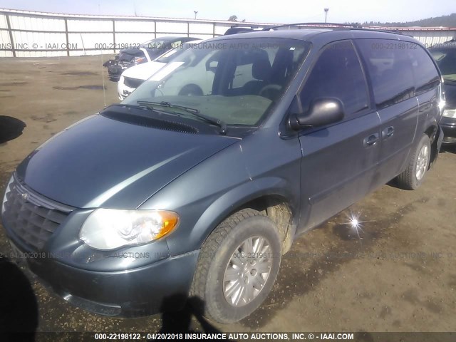 2A4GP44R36R629142 - 2006 CHRYSLER TOWN & COUNTRY LX TURQUOISE photo 2