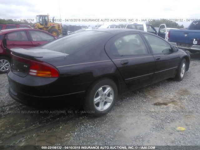 2B3HD46R54H663779 - 2004 DODGE INTREPID SE BURGUNDY photo 4