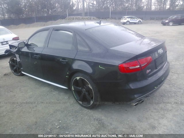 WAUDGAFL1EA115256 - 2014 AUDI S4 PREMIUM PLUS BLACK photo 3