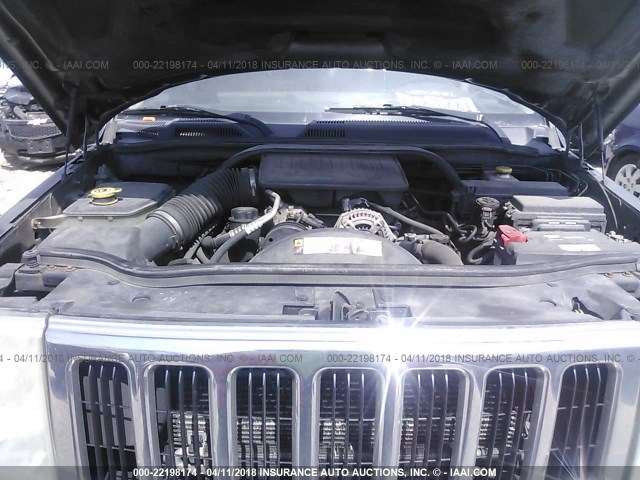 1J8HG48K37C621066 - 2007 JEEP COMMANDER ნაცრისფერი ფოტო 10