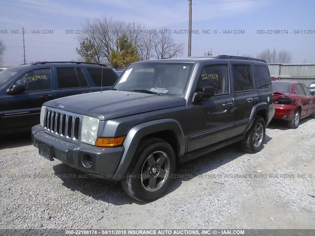 1J8HG48K37C621066 - 2007 JEEP COMMANDER ნაცრისფერი ფოტო 2