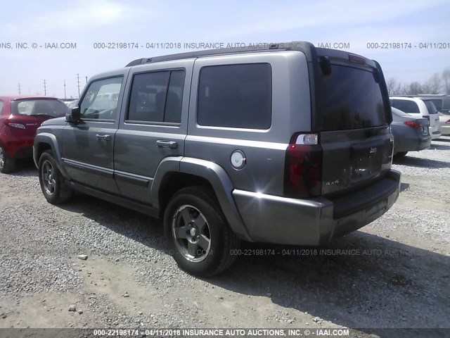 1J8HG48K37C621066 - 2007 JEEP COMMANDER ნაცრისფერი ფოტო 3