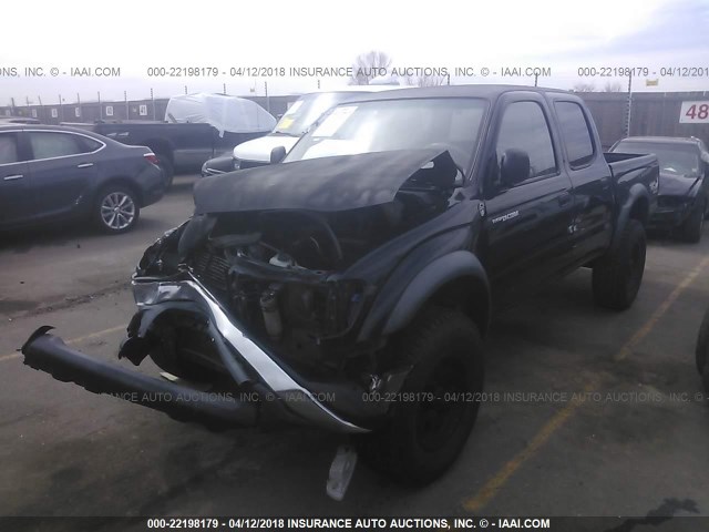 5TEHN72N52Z030247 - 2002 TOYOTA TACOMA DOUBLE CAB 黑色 照片 2
