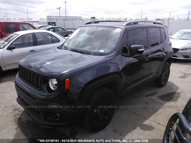 ZACCJBBT2GPD21040 - 2016 JEEP RENEGADE LATITUDE BLACK photo 2