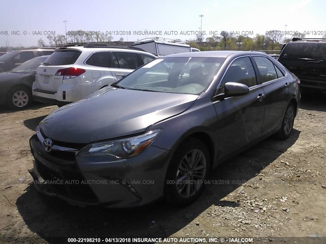 4T1BF1FK3HU367335 - 2017 TOYOTA CAMRY LE/XLE/SE/XSE GRAY photo 2