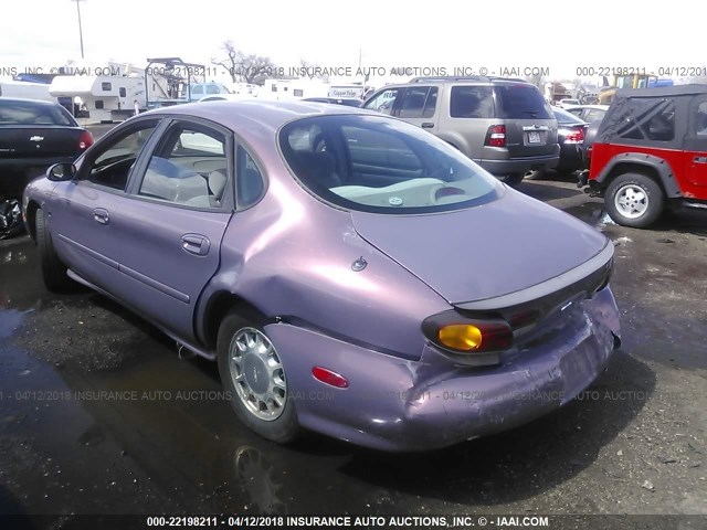 1FALP53S9TG189767 - 1996 FORD TAURUS LX PURPLE photo 3