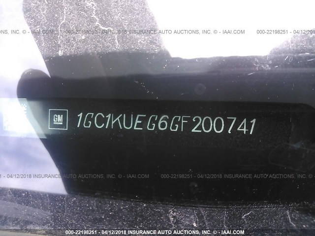 1GC1KUEG6GF200741 - 2016 CHEVROLET SILVERADO K2500 HEAVY DUTY WHITE photo 9