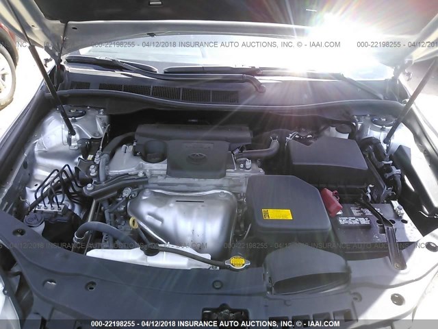 4T1BF1FK1FU496395 - 2015 TOYOTA CAMRY LE/XLE/SE/XSE SILVER photo 10