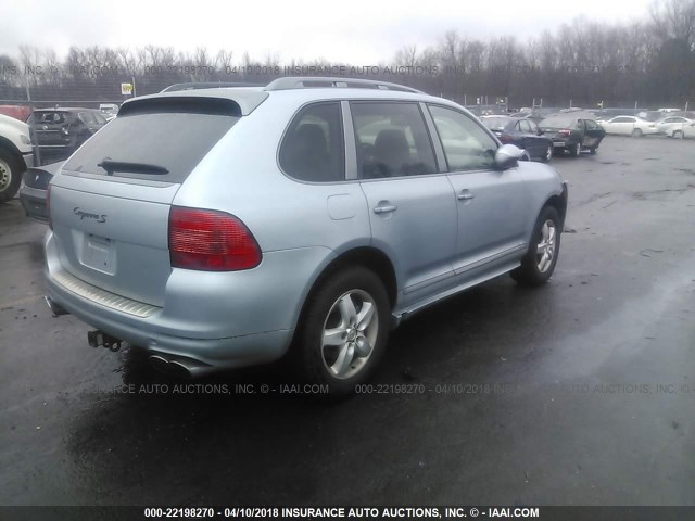 WP1AB29P36LA70186 - 2006 PORSCHE CAYENNE S BLUE photo 4