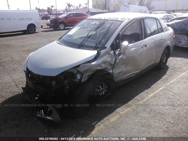 3N1BC11EX9L364834 - 2009 NISSAN VERSA S/SL TAN photo 2