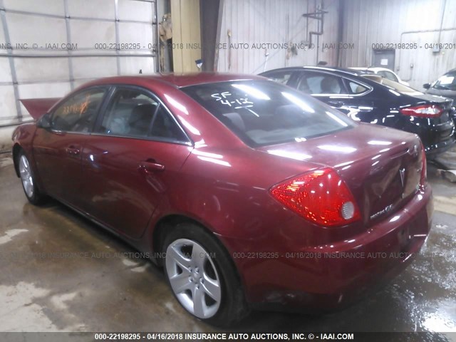 1G2ZG57B994136175 - 2009 PONTIAC G6 RED photo 3