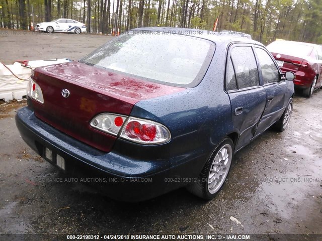 2T1BR12E1WC035433 - 1998 TOYOTA COROLLA VE/CE/LE BLUE photo 4