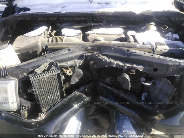 5TFBT54197X001603 - 2007 TOYOTA TUNDRA DOUBLE CAB SR5 BLACK photo 10