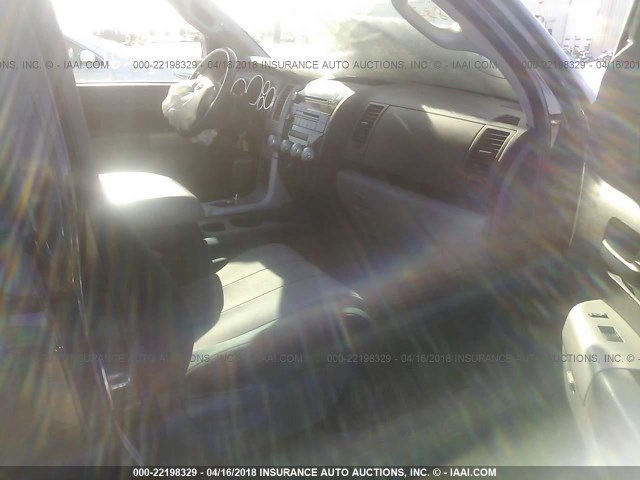 5TFBT54197X001603 - 2007 TOYOTA TUNDRA DOUBLE CAB SR5 BLACK photo 5
