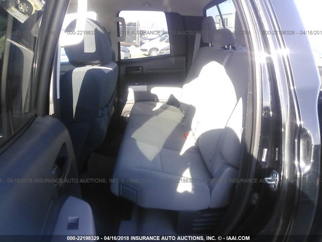 5TFBT54197X001603 - 2007 TOYOTA TUNDRA DOUBLE CAB SR5 BLACK photo 8