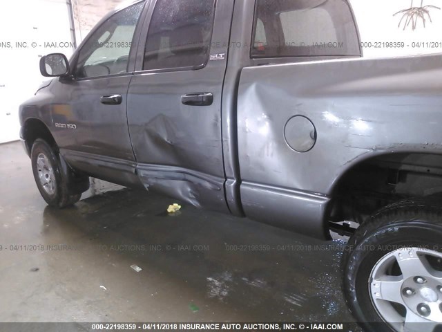 3D7HU18NX2G132412 - 2002 DODGE RAM 1500 GRAY photo 6